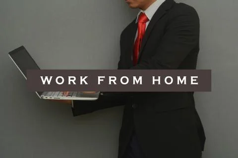 Work from home concept. Stock Photos