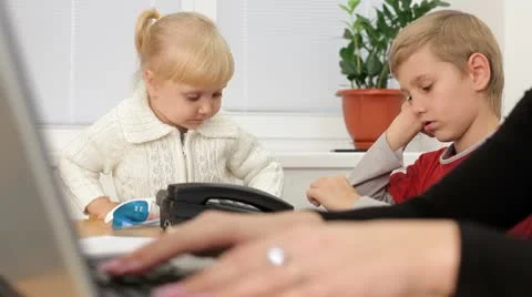 Work at home Stock Footage 9815874