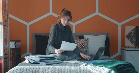 Work at home Stock Footage 128119485