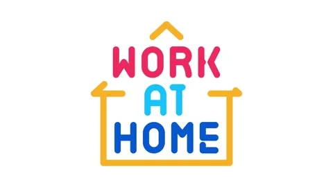 work at home Icon Animation | Stock Video | Pond5