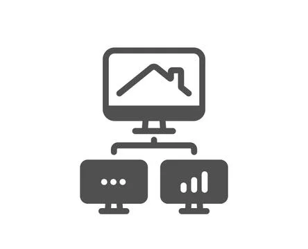 Work at home icon. Outsource job sign. Vector イラスト素材