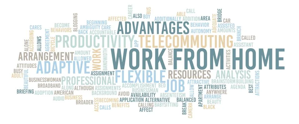 Work From Home 스톡 일러스트
