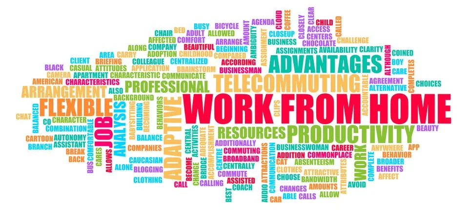 Work From Home Stock Illustration