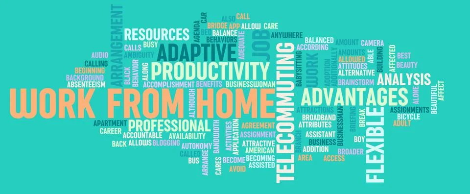 Work From Home Stock Illustration