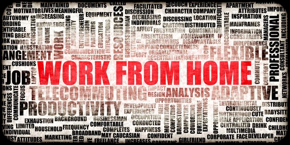 Work From Home Stock Illustration