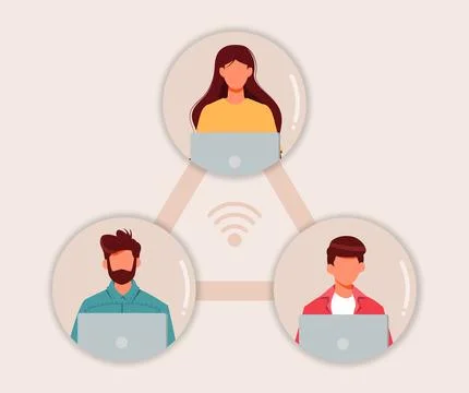 Work From Home Stock Illustration