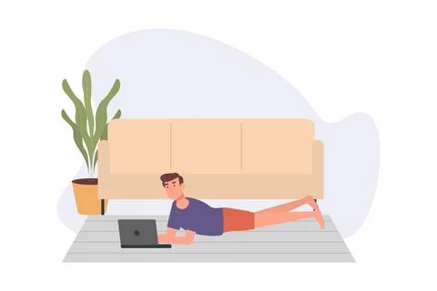 Work From Home Stock Illustration