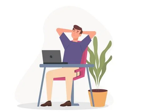 Work From Home Stock Illustration