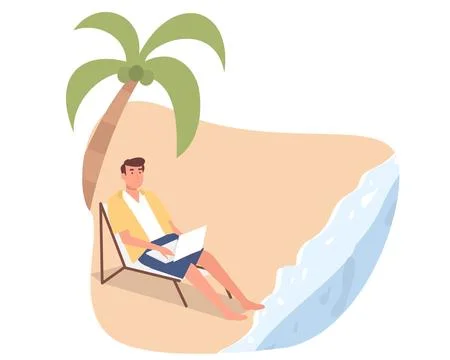 Work From Home Illustrazione stock