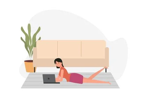 Work From Home Stock Illustration