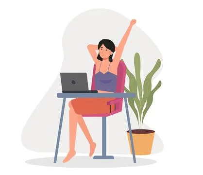 Work From Home Stock-Illustration