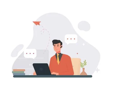 Work From Home Stock Illustration