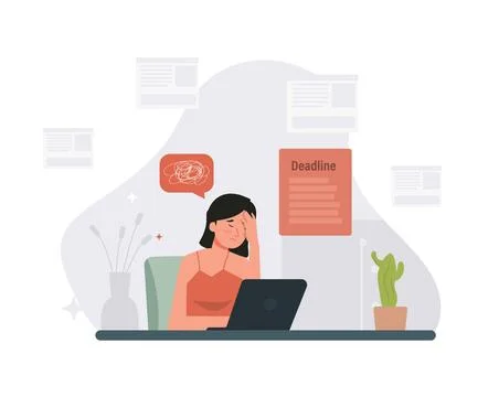 Work From Home Stock Illustration