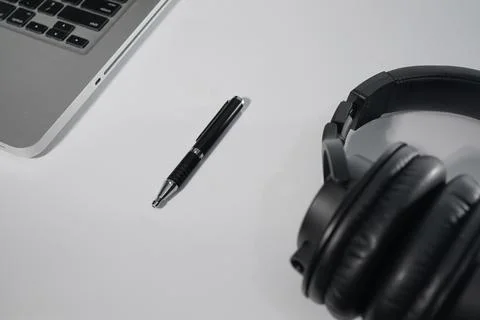 Work from home layout Stock Photos