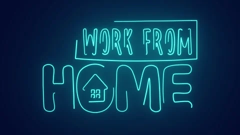 Work from home a new way to remote work animation Stock Footage 241162615