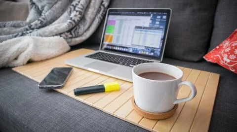 Work at home 写真素材