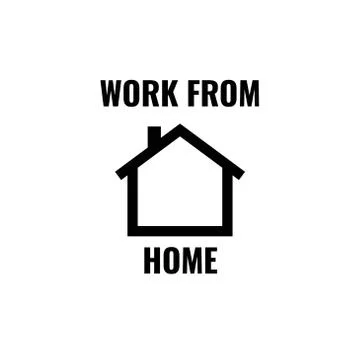 Work from home vector graphic design illustration Stock Illustration