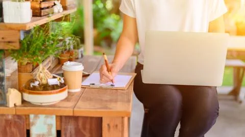 Work from home (WFH). Lock down and Self-quarantine at home. Stock Photos