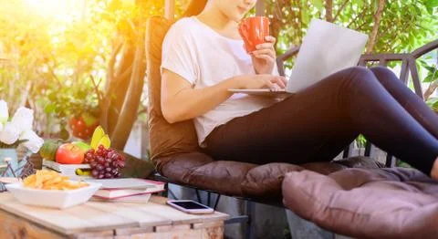 Work from home (WFH). Lock down and Self-quarantine at home. 库存照片