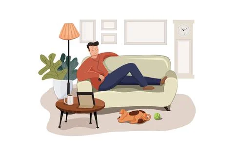 Work from homeWork from home Illustration concept. Flat illustration isolated Stock Illustration