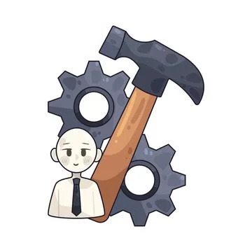 Work illustration Stock Illustration