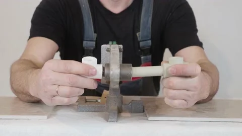 Work on the installation of heating or plumbing Video stock 169308851
