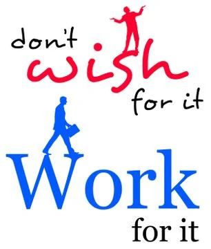 Work for it Stock Illustration