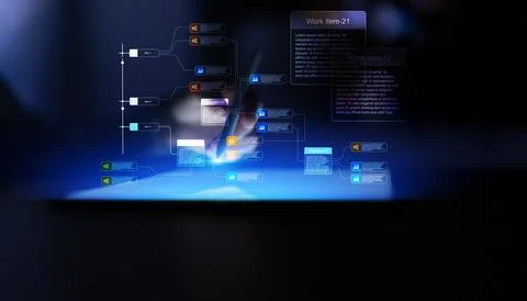 Work Item Management for Project Tracking and Task Organization in Business.. Stock Photos