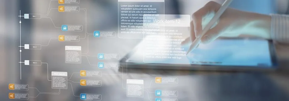 Work Item Management System for Project Planning and Task Execution Stock Photos