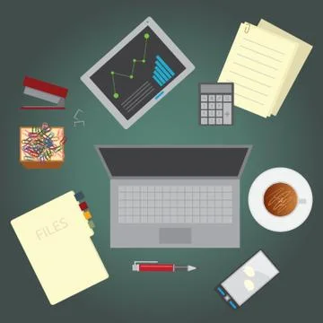 Work Items 스톡 일러스트