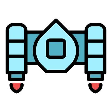 Work jetpack icon vector flat Stock Illustration
