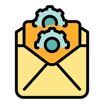 Work job mail icon vector flat 스톡 일러스트