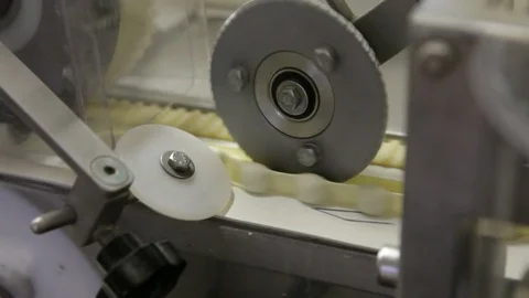 Work in the kitchen, cook prepares agnolotti, traditional Italian pasta Stock Footage 82176161