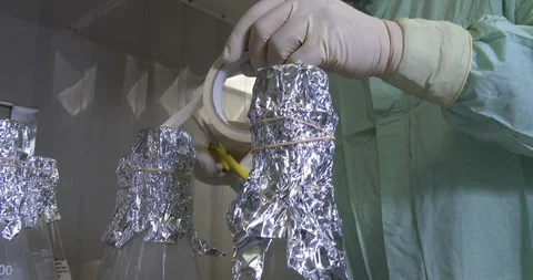 Work in the laboratory on the media Stock Footage 126706119