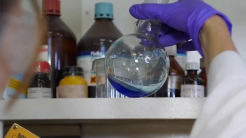 Work in the laboratory. Slow motion Stock Footage 95625850