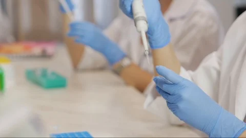 Work in the laboratory. Slow motion Stock Footage 95709081