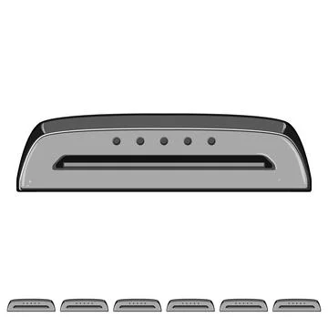 Work laminator machine cartoon vector graphic 스톡 일러스트