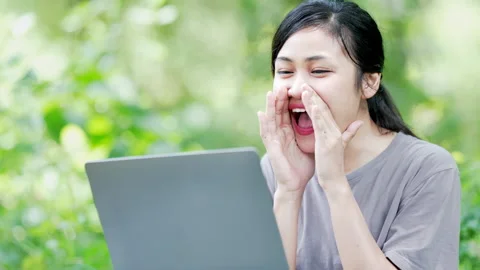 Work with laptop Stock Footage 159897876