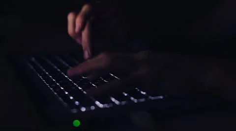 Work with the laptop keyboard Stock Footage 64774028