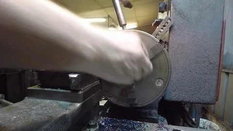 Work on the lathe Stock Footage 85324860