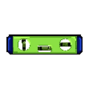 Work level tool pixel art vector illustration Stock Illustration