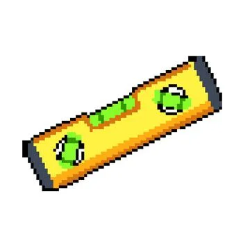 Work level tool pixel art vector illustration Ilustración de archivo