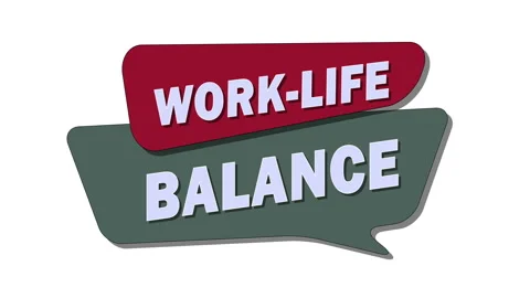 Work-life balance is the ability to effectively manage professional Stock Footage 305583202