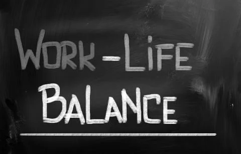 Work life balance concept Stock Illustration