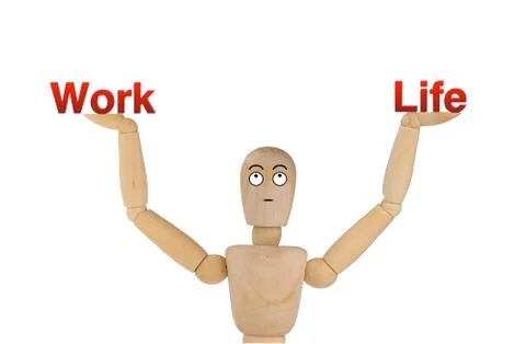Work life balance concept Illustrazione stock