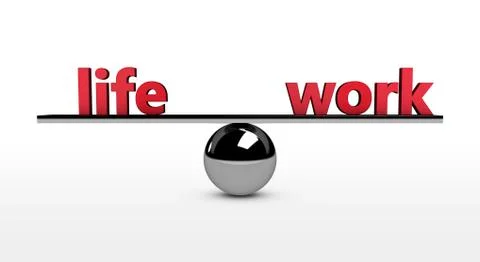 Work Life Balance Concept Stock Illustration