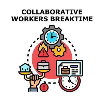 Work life balance concept weighing home career Stock Illustration