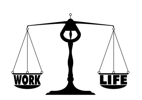 Work life balance Stock Illustration