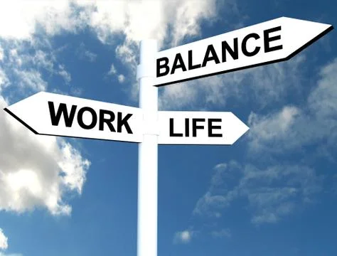 Work Life Balance Stock Illustration