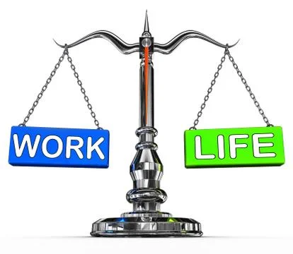Work life balance Stock Illustration